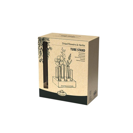 Provette in vetro con design Esschert per fiori ed erbe aromatiche, 6 pezzi standard
