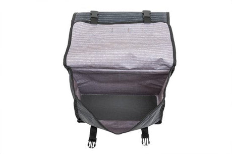 NUOVO sacca da bicicletta a doppia bicicletta Fiori - Black - Doppia borsa - 30L