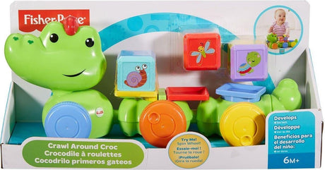 Mattel Fisher Price Silly Safari Coccodrillo con cubi da gioco