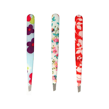 Pinzetta per unghie viso fiori assortiti display 36 pezzi
