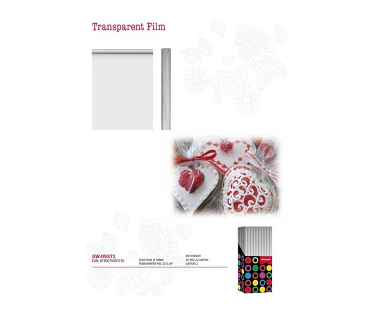 Foglio trasparente 500x70cm