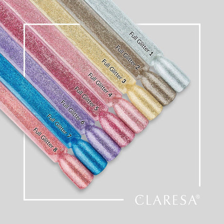 Smalto gel UV LED Claresa 5 ml Full Glitter 6 Viola