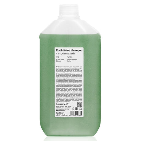 Farmavita backbar shampoo rivitalizzante n°04 erbe naturali 5000ml