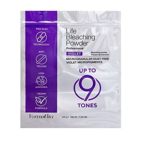 Farmavita life polvere decolorante viola 9 pro-plex 500gr.