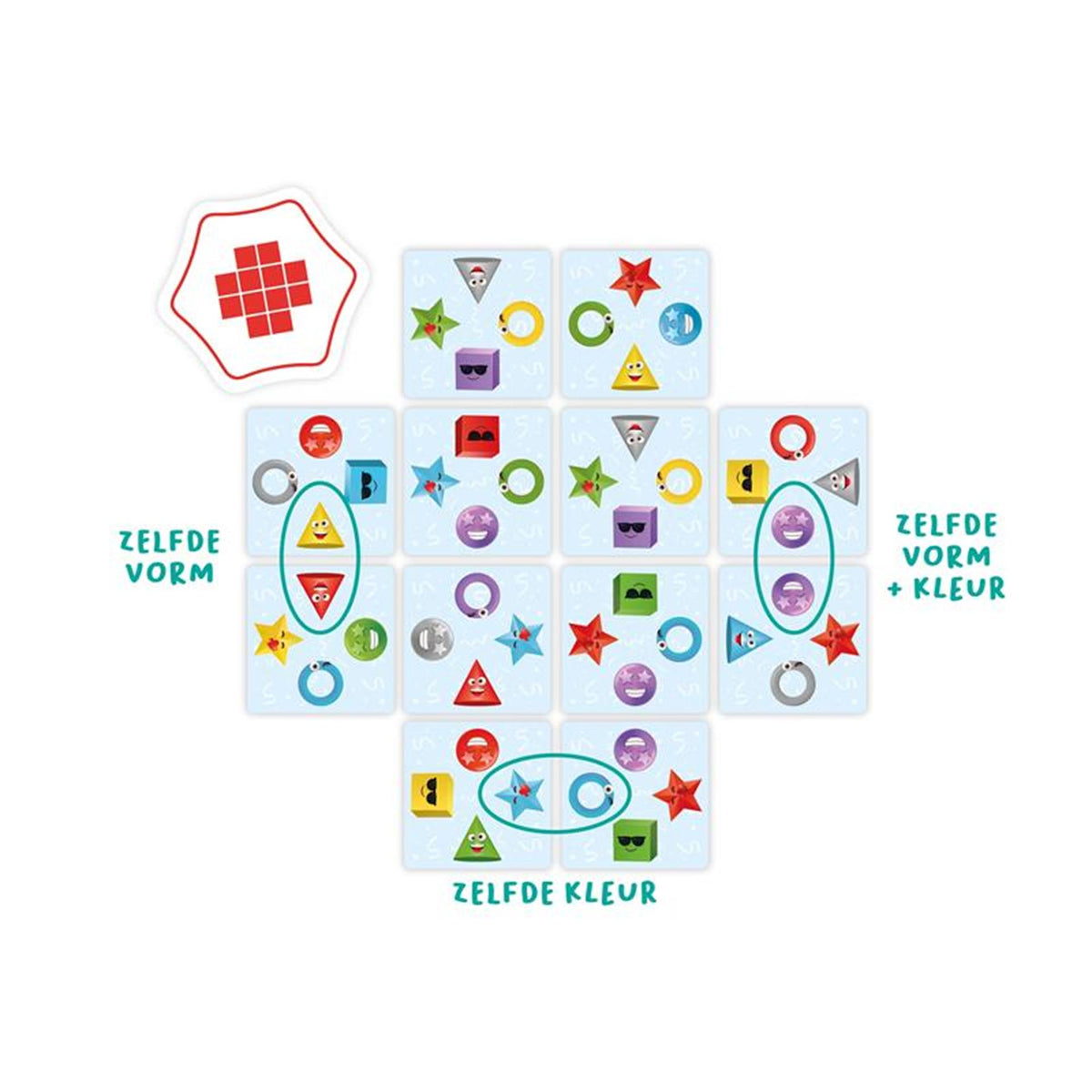 Festa con motivo Flexiq! gioco di carte
