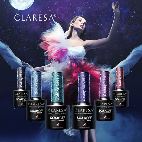 Smalto gel UV LED Claresa 5ml Galaxy Nero
