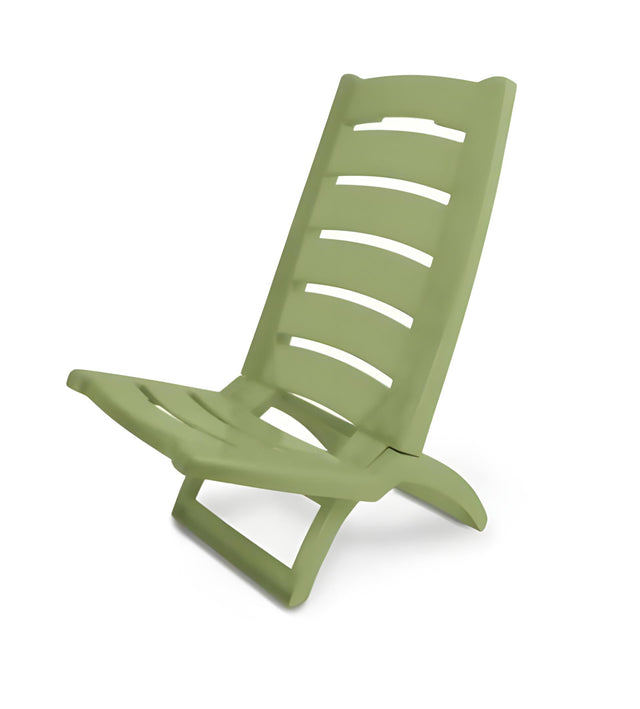 Sedia a sdraio adriatica pieghevole in plastica 80x38cm verde