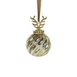 Palla di Natale in corno di vetro oro ã˜8cm