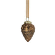 Palla di Natale Pigna in vetro marrone antico ã˜8cm
