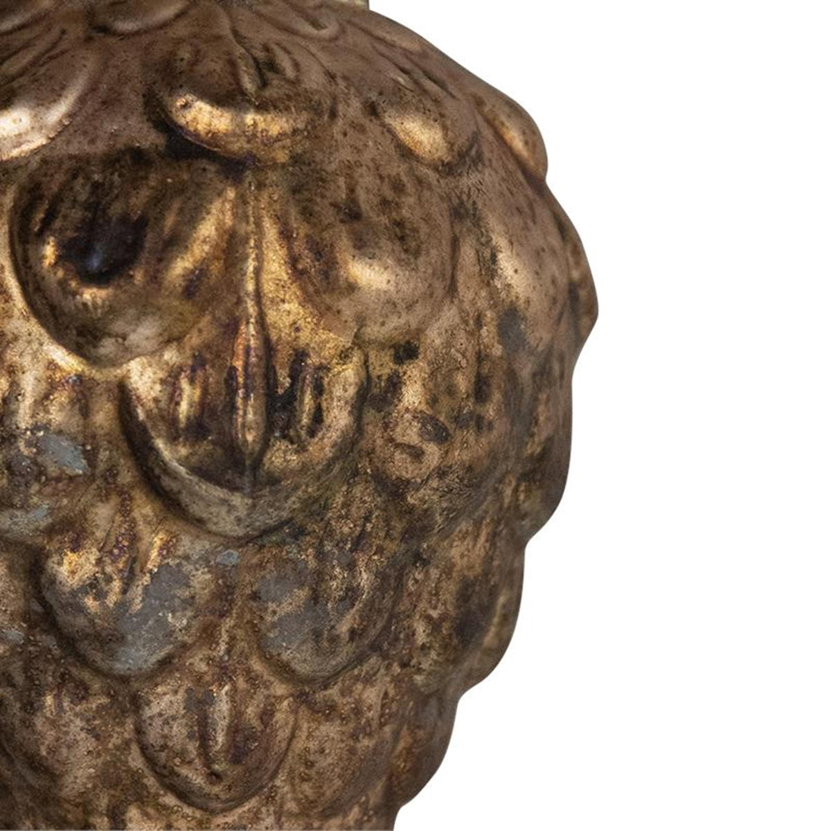 Palla di Natale Pigna in vetro marrone antico ã˜8cm