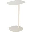 Tavolino da salotto bianco organico 35x53 cm