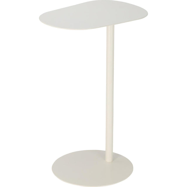 Tavolino da salotto bianco organico 35x53 cm
