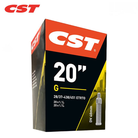 Camera d'aria Cst 20x1 3 8 - etrto 28 37-438 451 - valvola dunlop 40mm - adatta per ruote da 20 pollici
