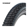 Schwalbe copertone a filo marathon plus tour 37-622 +r nero