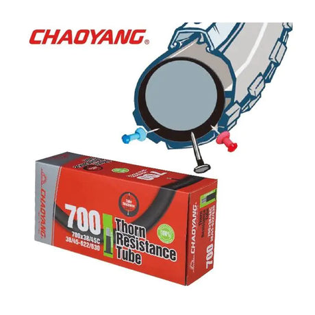 Chaoyang 28x1,50 1,75 (40 47-622) antiforatura 3,7 mm (resistenza alla spina) av 40 mm y122602+3