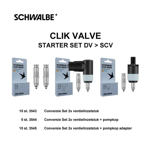 Valvola Schwalbe Ventil Clik Valvola Clik Valv Starter Kit Dv