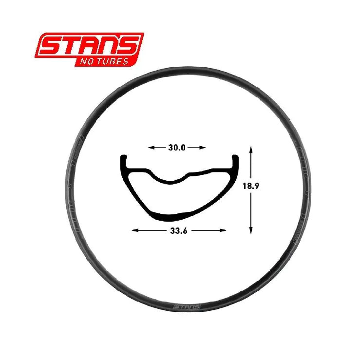 Stans notubes rim flow mk4 29 32h nero grigio snt