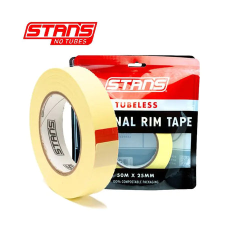 Stans notubes rim tape nastro giallo largo 25 mm rotolo da officina 50 metri as0322