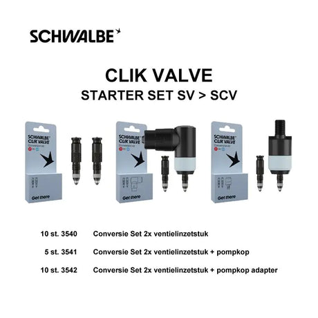 Valvola Schwalbe Ventil Clik Valvola Clik Valv Starter Kit Sv