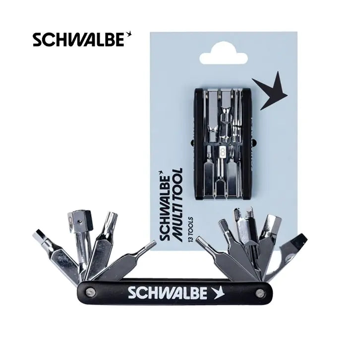 Multiutensile Schwalbe versione 2.0 incl. accessori per valvole