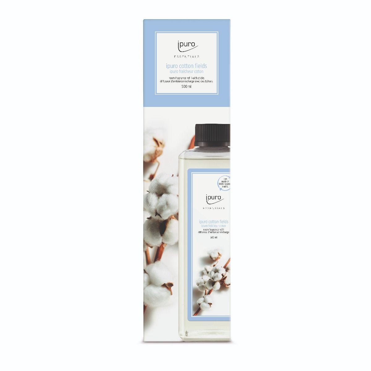 Ricarica per diffusore di fragranze Ipuro Campi di cotone da 500ml