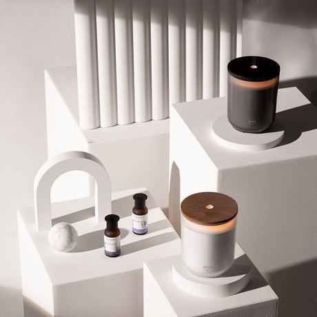 Candela aromatica Ipuro Air Sonic bianca