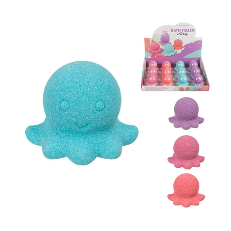 Bomba da bagno polpo 7 cm 4 assortiti