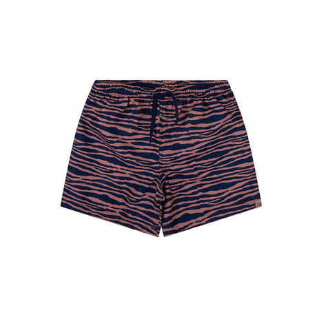 Strisce vivaci | costume da bagno blu arancione UV ragazzo