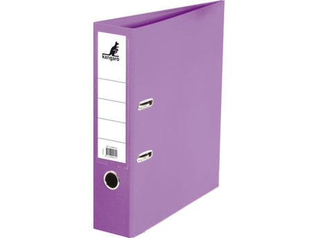 Raccoglitore Kangaro formato A4 con meccanismo a leva a 2 anelli 75mm viola