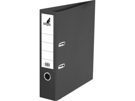 Raccoglitore Kangaro formato A4 con meccanismo a leva a 2 anelli 75 mm nero