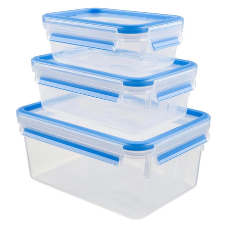 Contenitore per alimenti Tefal masterseal fresh k3028912 - set da 3 - 100% a tenuta stagna - contenitori per alimenti - adatto per la preparazione dei pasti