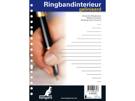 Raccoglitore ad anelli Kangaro interno 17r.gelin.voorl. a5