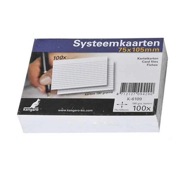 Scheda sistema Kangaro 75x105mm 100x