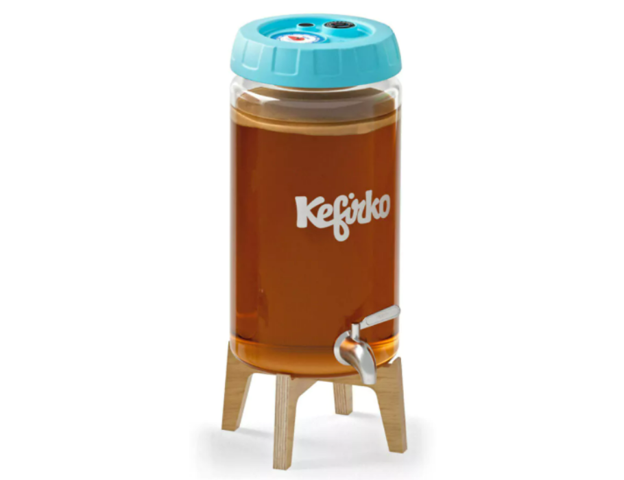 Pentola per fermentazione Kefirko Kombucha - distributore di bevande - 4l blu