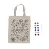Borsa da colorare Esschert design farfalle con pennello e 12 colori di vernice 29x35,5 cm in poliestere