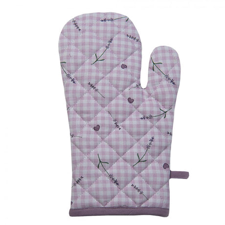 Guanto da forno Clayre Eef lavanda viola 18x30 cm cotone