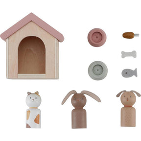 Set di aggiunta per la piccola casa delle bambole olandese con animali domestici
