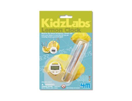 Kidzlabs Kidzlabs da 4 m: kit per la costruzione di un orologio al limone