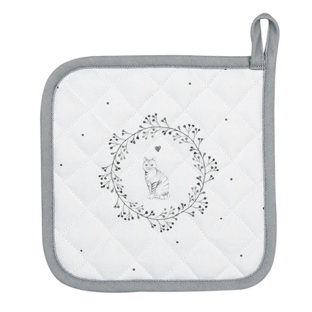 Presina Clayre Eef gatto bianco grigio 20x20 cm