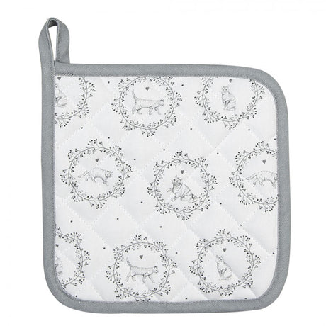 Presina Clayre Eef gatto bianco grigio 20x20 cm