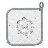 Presina Clayre Eef cane bianco grigio 20x20 cm