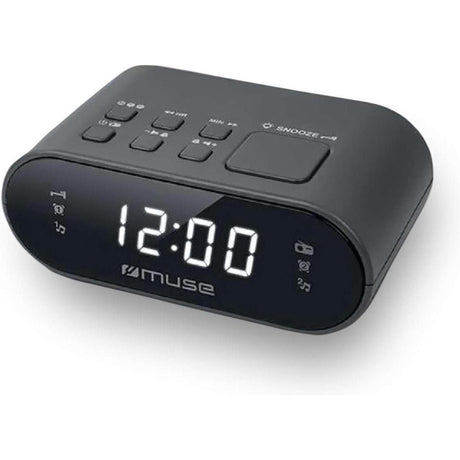 Radiosveglia FM Muse grigia 12,0 x 7,0 x 4,5 cm