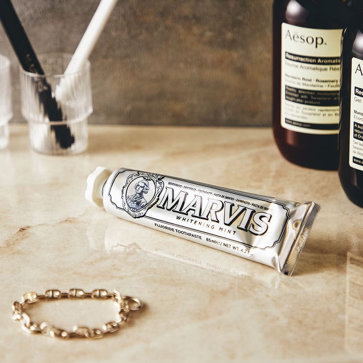 Marvis dentifricio sbiancante alla menta 85ml