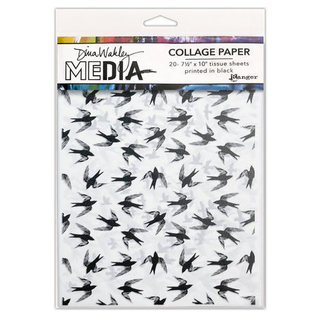 Ranger ink ranger • dina wakley fogli di collage multimediali oggetti volanti
