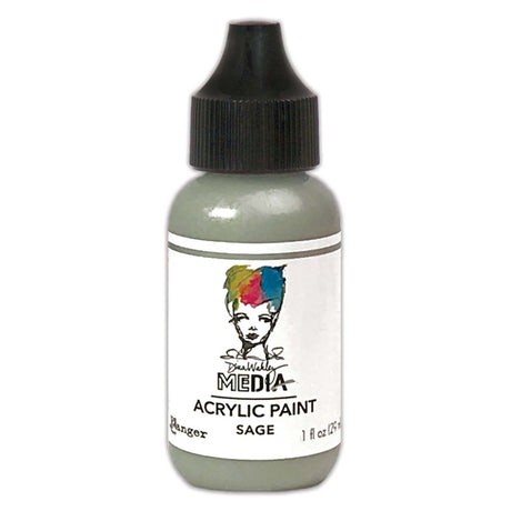 Ranger inchiostro ranger • dina wakley media vernice acrilica a corpo pesante salvia 29 ml