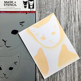 Ranger ink ranger • modello multimediale dina wakley maschere con testa di gatto