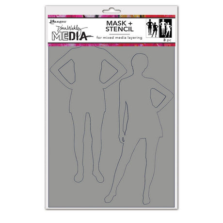 Ranger inchiostro ranger • dina wakley media stencil sagome vecchia scuola