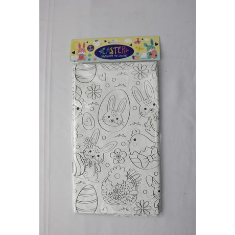 Tovaglia pasquale in carta da colorare 138x220 cm