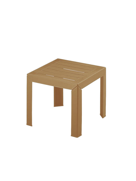 Grosfillex miami tavolo da giardino laterale in plastica pp 40x40 cm cammello