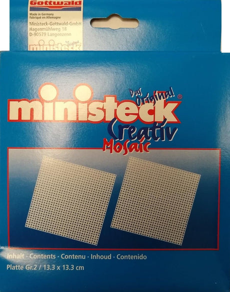 Ministeck - piastra base 13,3 x 13,3 cm - 32x32 fori - 4 pezzi